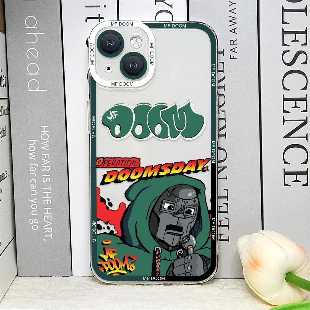 MF DOOM Graphic Transparent Phone Cases