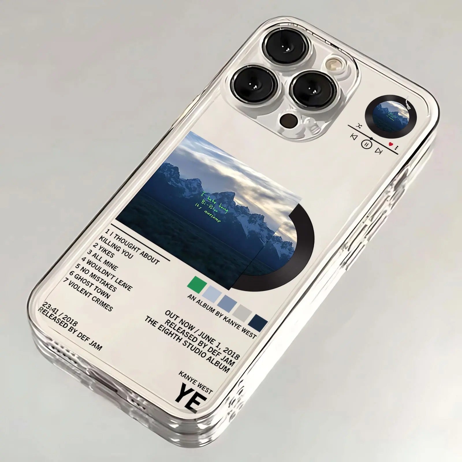 Kanye West Transparent Album iPhone Cases