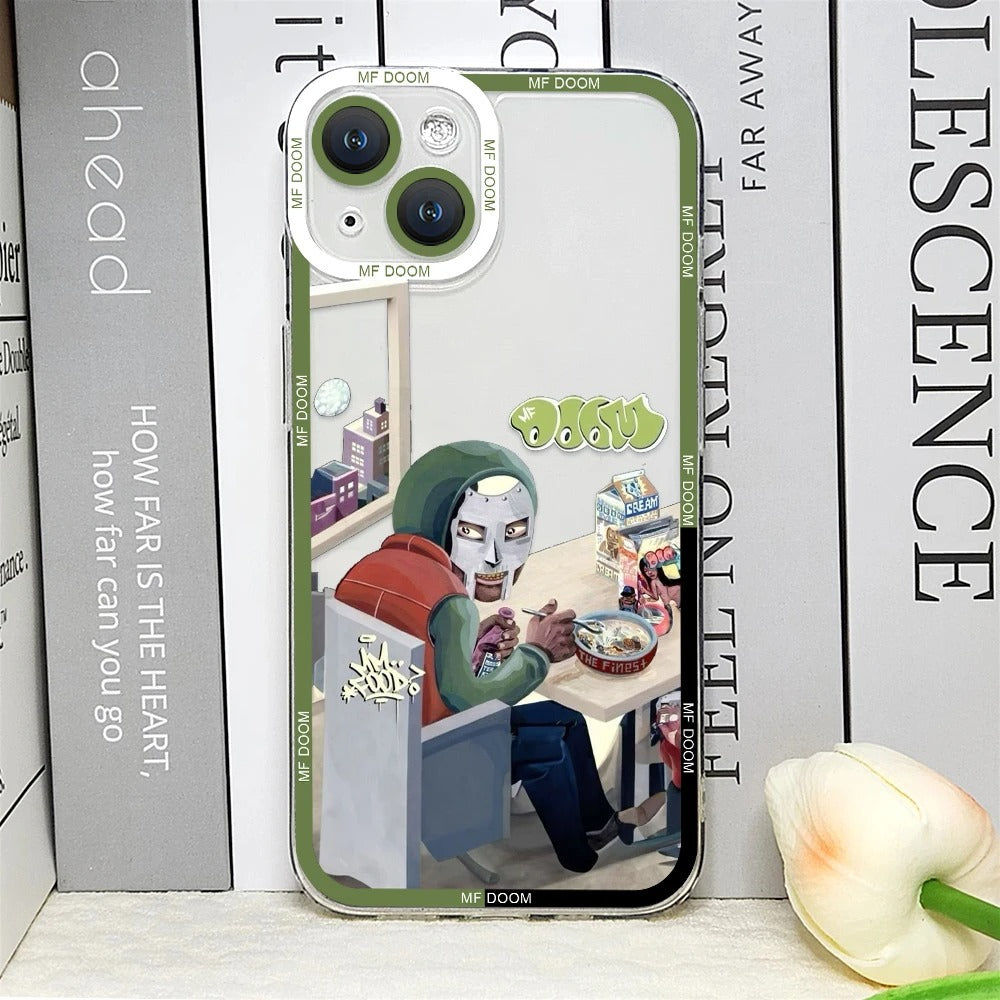 MF DOOM Graphic Transparent Phone Cases