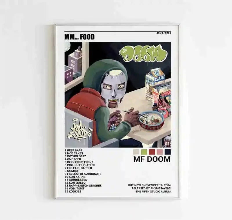 MF Doom Comic Album Poster - Multiple Variants Available