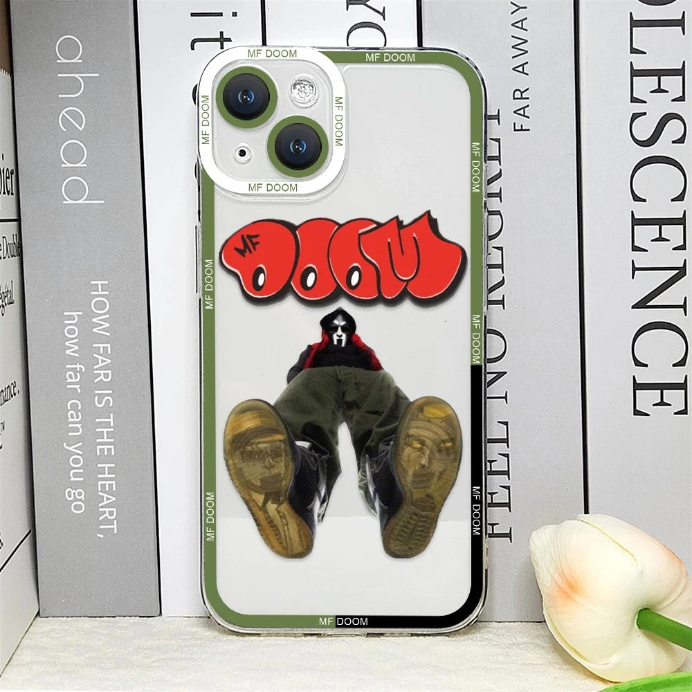 MF DOOM Graphic Transparent Phone Cases