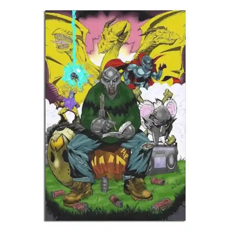 MF Doom Comic Album Poster - Multiple Variants Available