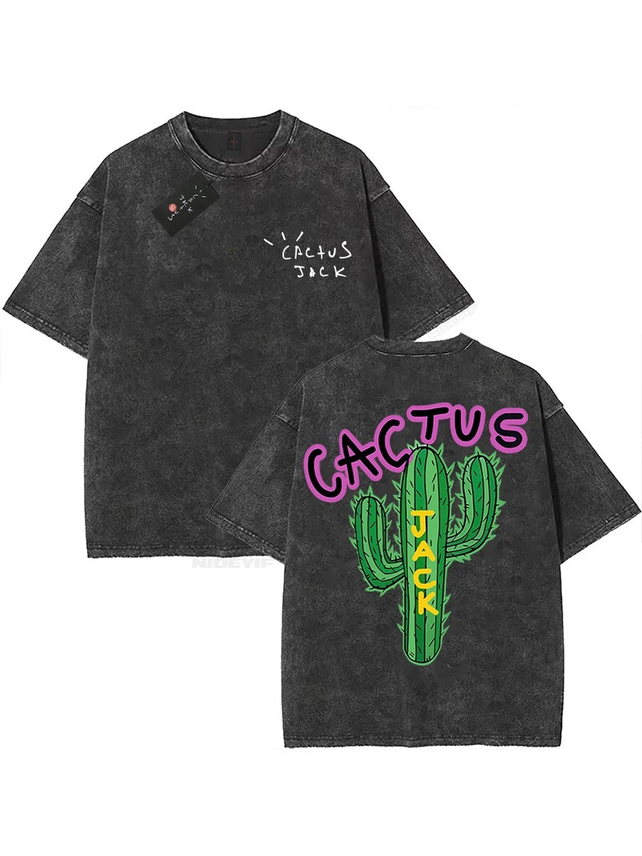 Travis Scott Oversized Tee - Cactus Jack, Look Mum I Can Fly