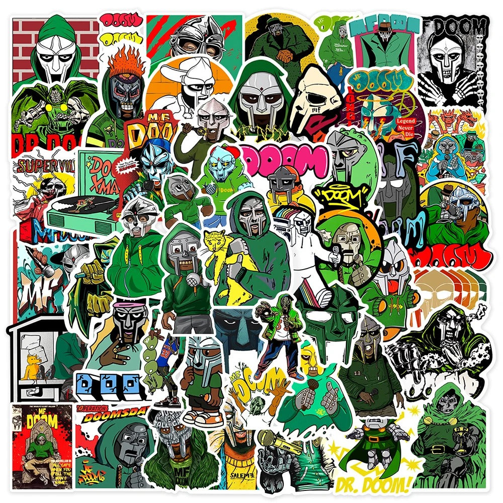 MF DOOM Graffiti Stickers 50PCS