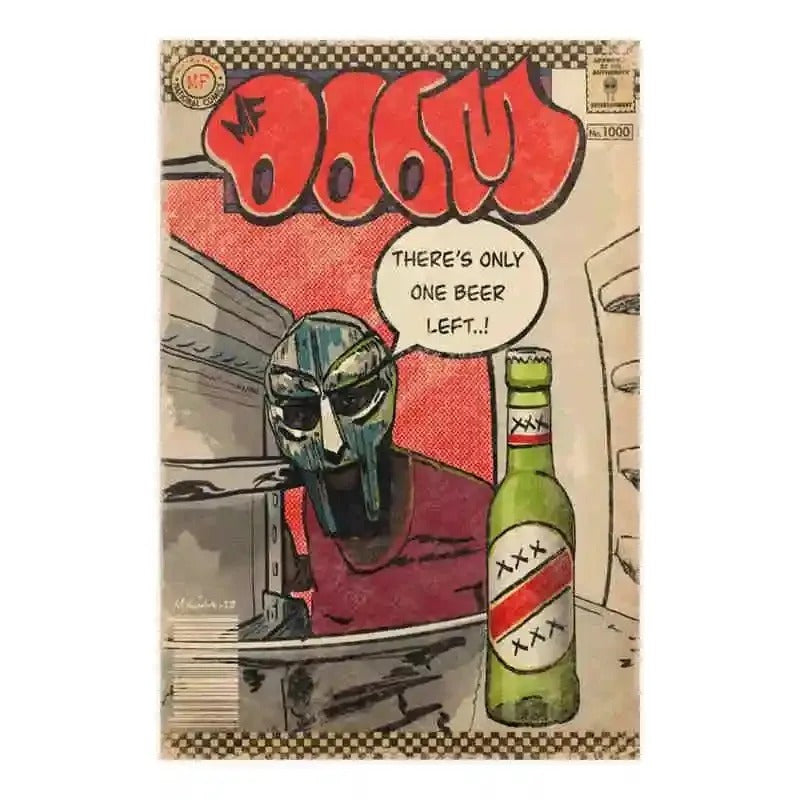 MF Doom Comic Album Poster - Multiple Variants Available