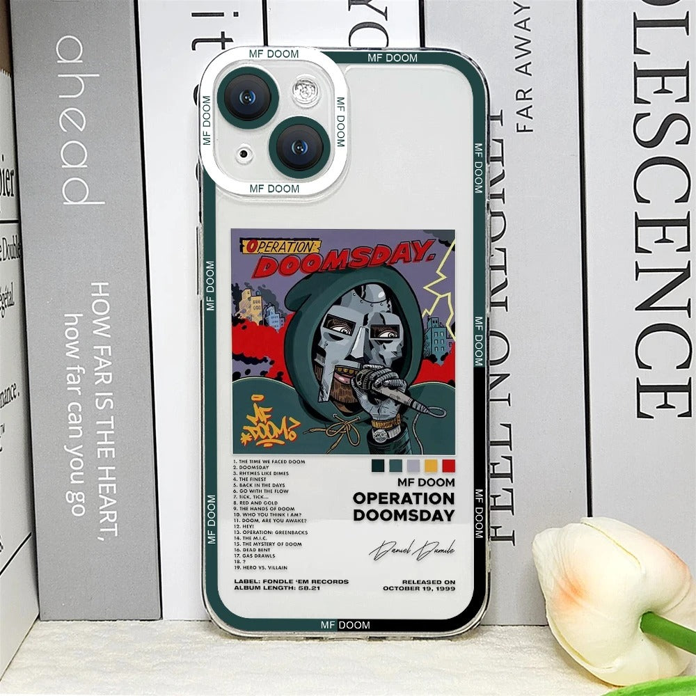 MF DOOM Graphic Transparent Phone Cases