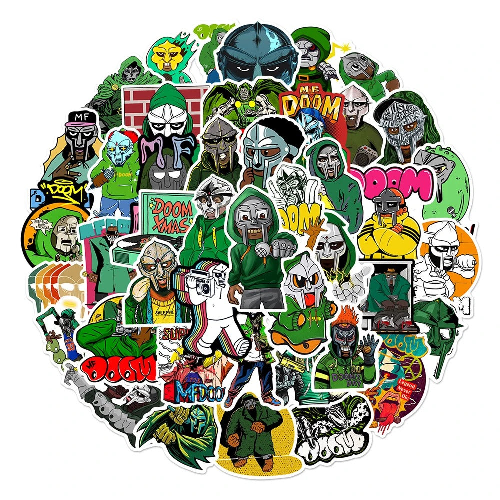 MF DOOM Graffiti Stickers 50PCS