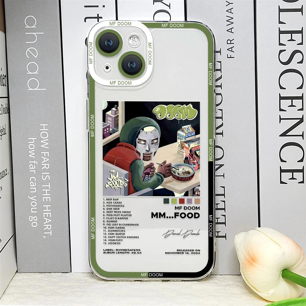 MF DOOM Graphic Transparent Phone Cases