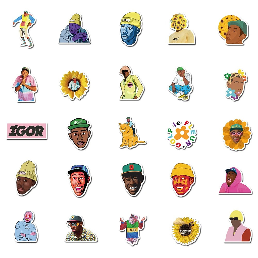 Tyler The Creator 50 piece Sticker Pack