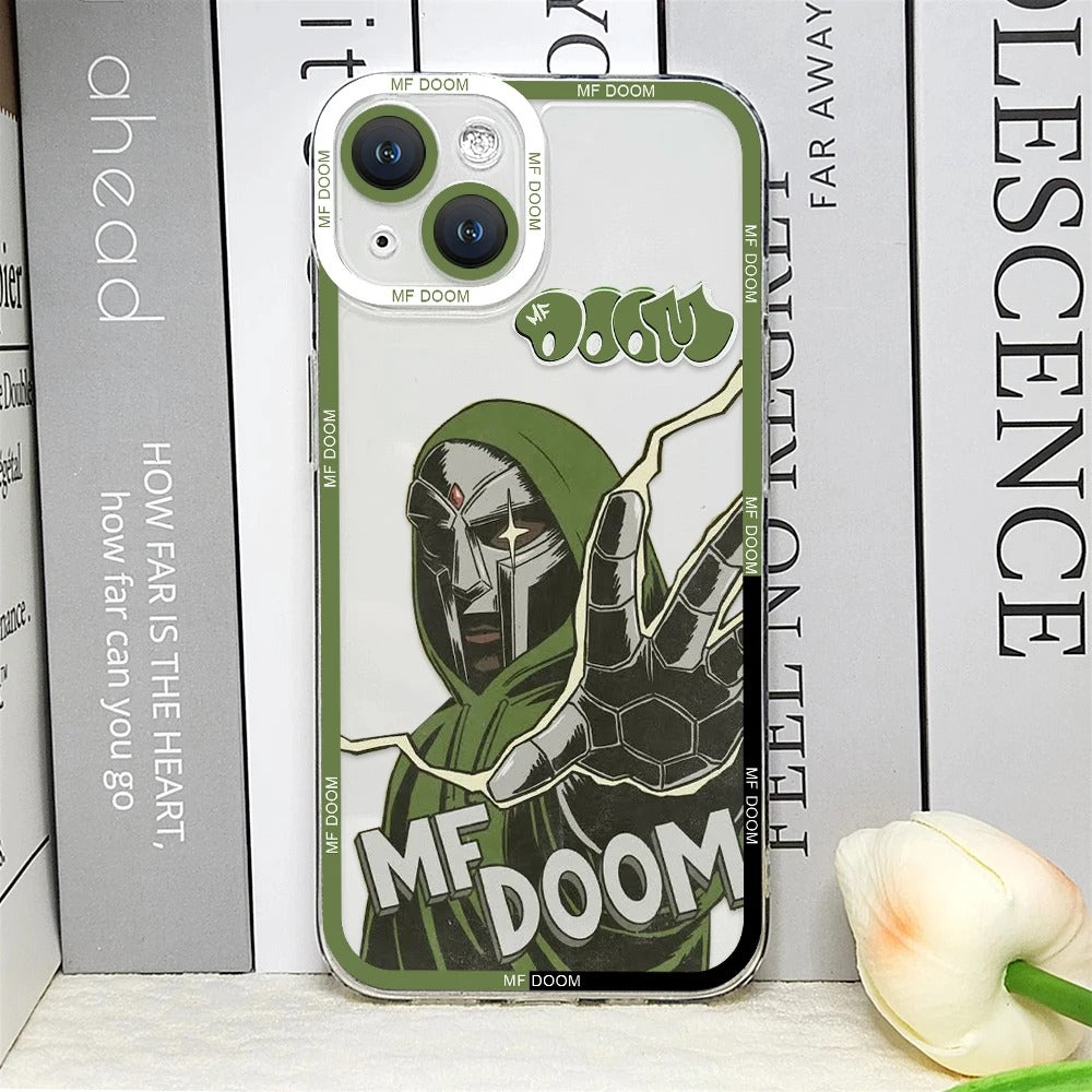 MF DOOM Graphic Transparent Phone Cases
