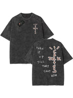 Travis Scott Oversized Tee - Cactus Jack, Look Mum I Can Fly