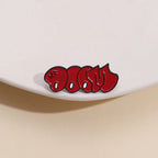 MF DOOM Red Cartoon Metal Badge