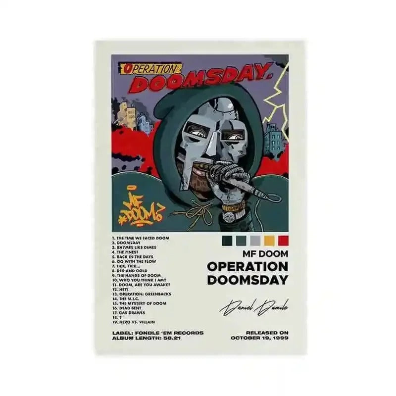 MF Doom Comic Album Poster - Multiple Variants Available