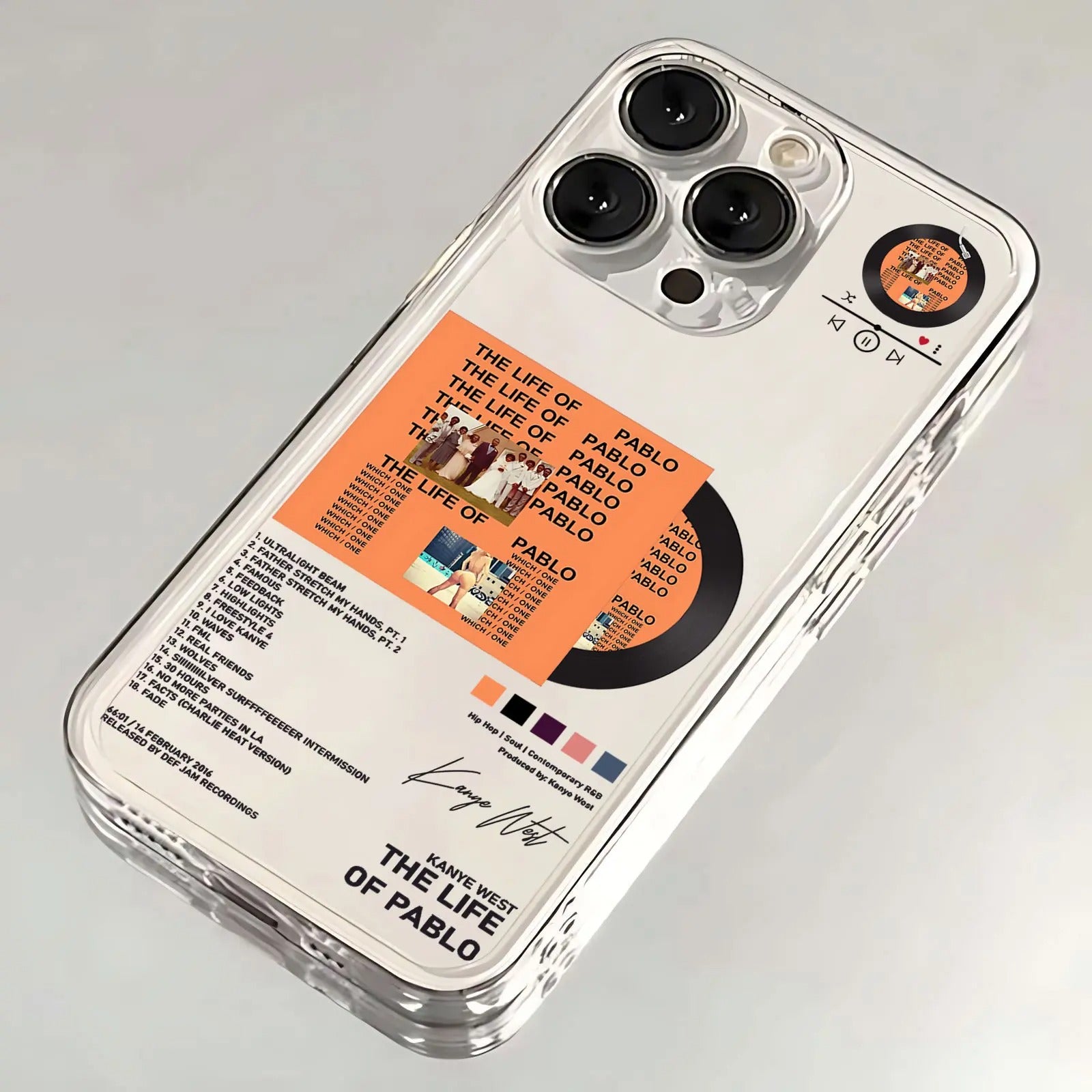 Kanye West Transparent Album iPhone Cases