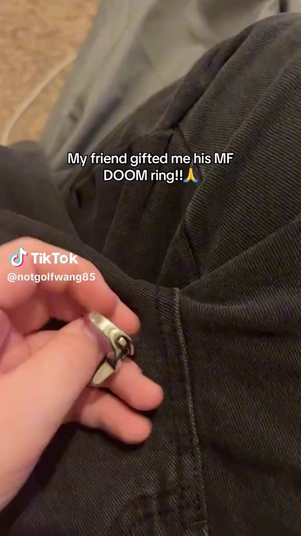 Vintage MF DOOM Adjustable Ring