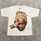 Hip-Hop White Cotten Summer Tee - Multiple Variants