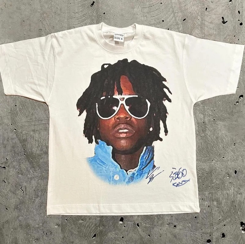 Hip-Hop White Cotten Summer Tee - Multiple Variants